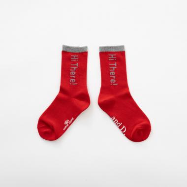 【365D.】バイカラーロゴソックス/靴下