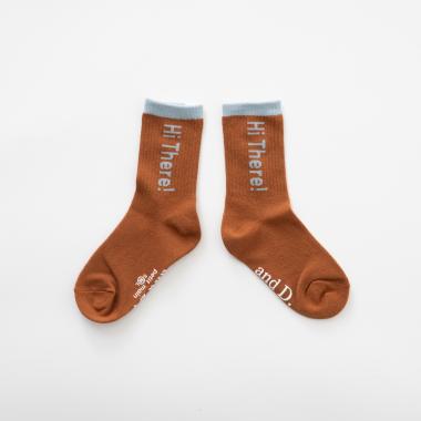 【365D.】バイカラーロゴソックス/靴下