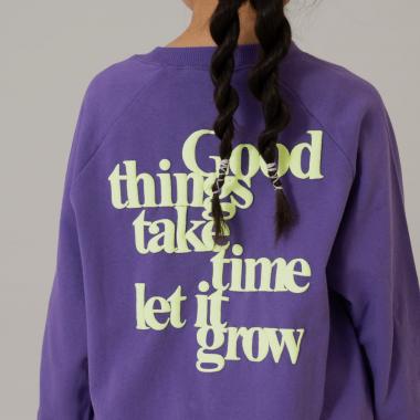 蛍光ロゴラグランスウェット/トレーナー