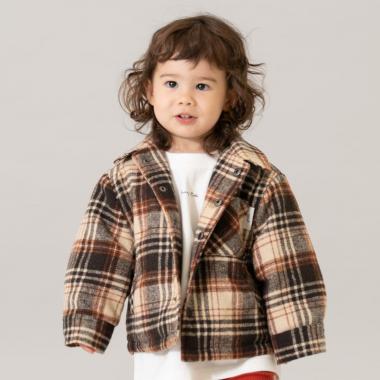 【親子リンク】チェックジャケット/アウター/親子リンク