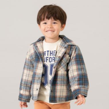 【親子リンク】チェックジャケット/アウター/親子リンク