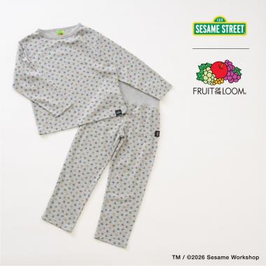 【セサミストリート×フルーツ】ワッフルパジャマ