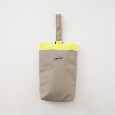 【撥水】バイカラーシューズバック