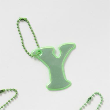 あんしんアルファベットリフレクターチャーム（緑）