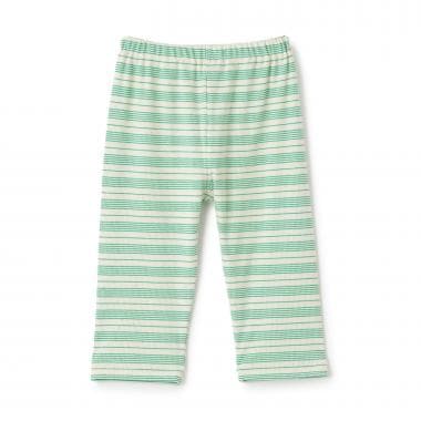 【365D】リブボーダー6分丈レギンス