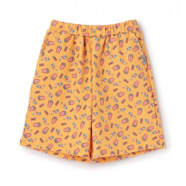 のびっとカットツイル柄ショートパンツ
