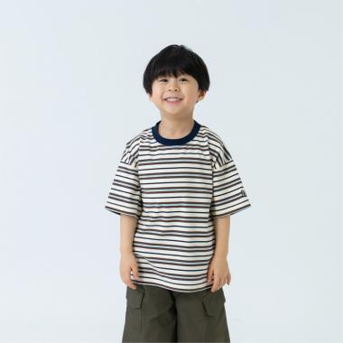 【365D】アソートボーダーワイド半袖T