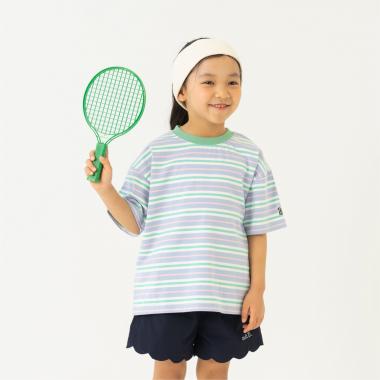 【365D】アソートボーダーワイド半袖T