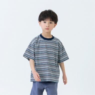 【365D】アソートボーダーワイド半袖T