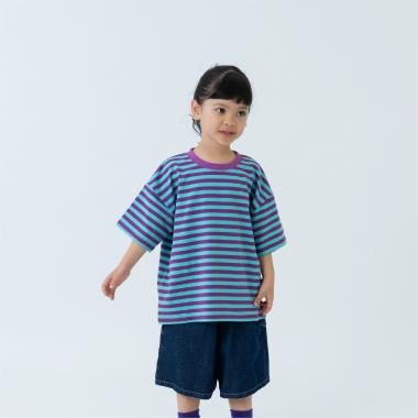 【365D】アソートボーダーワイド半袖T