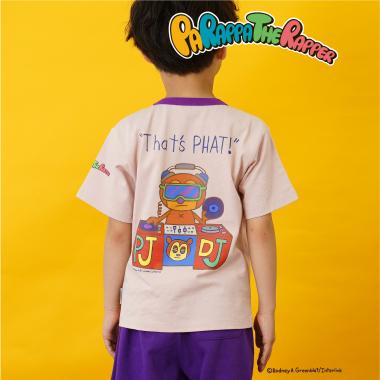 【親子リンク】【パラッパラッパー】リンガー配色Tシャツ