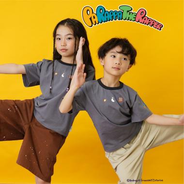 【親子リンク】【パラッパラッパー】リンガー配色Tシャツ