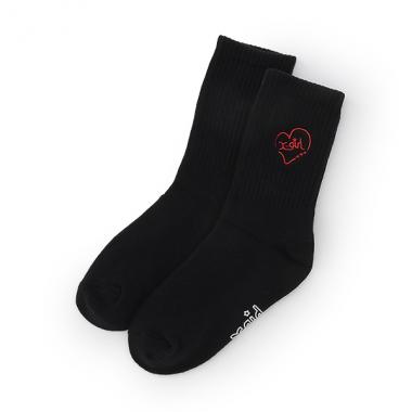【人気商品再入荷】【直営店で取り扱い無し】ハートロゴ刺しゅうソックス