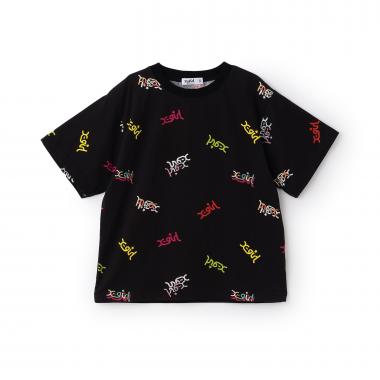 【人気商品再入荷】【直営店で取り扱い無し】ミルズロゴ総柄半袖Tシャツ