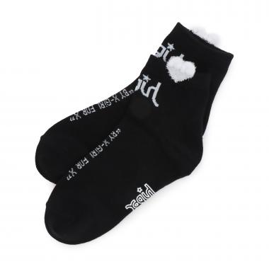 【人気商品再入荷】【直営店で取り扱い無し】立体ハートロゴショートソックス