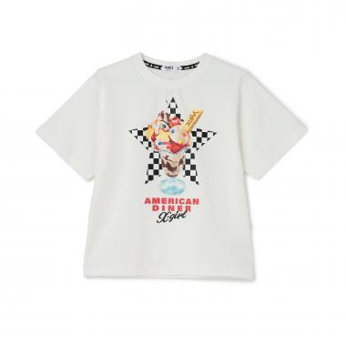 【人気商品再入荷】【直営店で取り扱い無し】ダイナーパフェプリント半袖Tシャツ