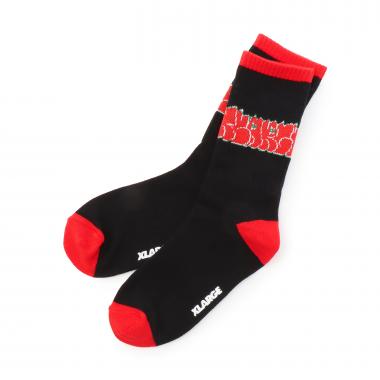 【人気商品再入荷】【直営店で取り扱い無し】グラフィティロゴクルーソックス