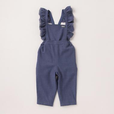 肩フリルサロペット