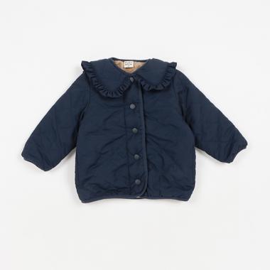 キルト衿つきブルゾン