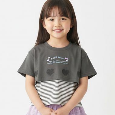 短丈半そでT×タンクトップ