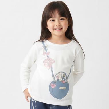 【990★ITEM】ハートポシェットモチーフTシャツ