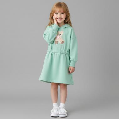 クマアップリケワンピース