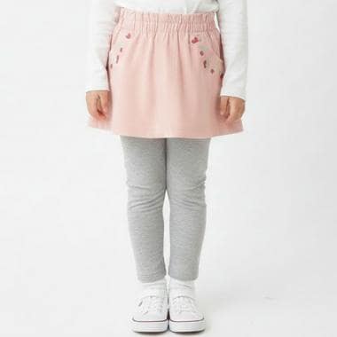 さくらんぼ刺しゅうスカッツ