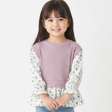 ニットベストドッキングチュニック