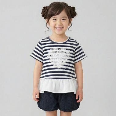 刺しゅうレースバルーンパンツ