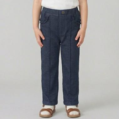 サクラ刺しゅうデニムパンツ