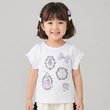 【990★ITEM】バレエモチーフ袖フリルTシャツ