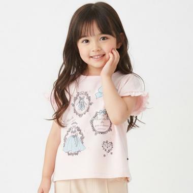 【990★ITEM】バレエモチーフ袖フリルTシャツ