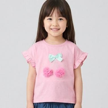 さくらんぼ・いちごモチーフTシャツ