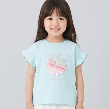 さくらんぼ・いちごモチーフTシャツ