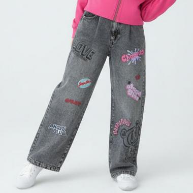 【エンジェルブルー】ナカムラくんデニムワイドパンツ