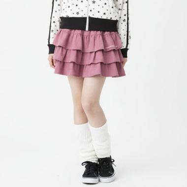 【エンジェルブルー】三段フリルスカート