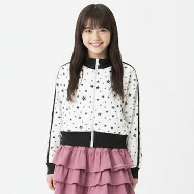 【エンジェルブルー】星総柄トラックジャケット