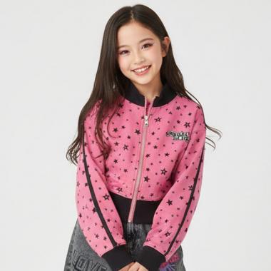 【エンジェルブルー】星総柄トラックジャケット