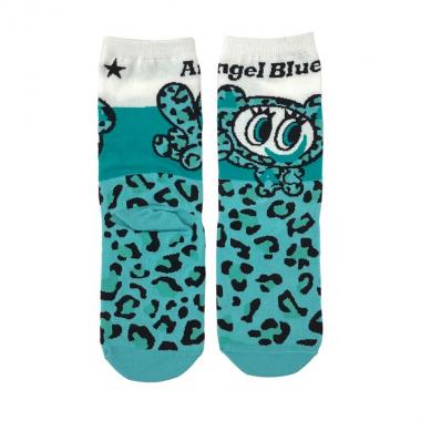 【エンジェルブルー】ひょう柄ナカムラくんソックス