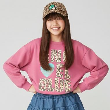 【エンジェルブルー】ヒョウロゴルーズトレーナー