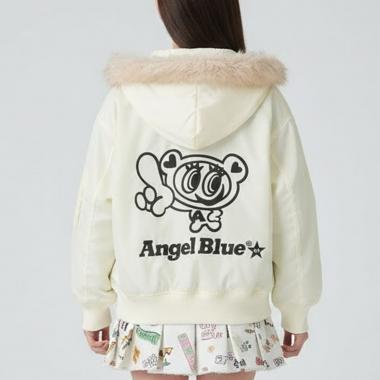 エンジェルブルーナカムラくんフードつきブルゾン