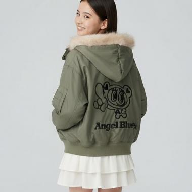 エンジェルブルーナカムラくんフードつきブルゾン