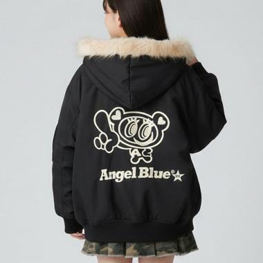 エンジェルブルーナカムラくんフードつきブルゾン
