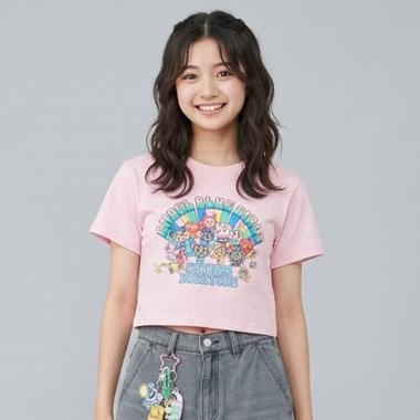 【エンジェルブルー】レインボーオールスターTシャツ