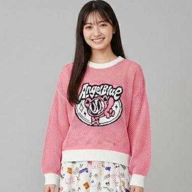 【エンジェルブルー】ナカムラくんメッシュニット