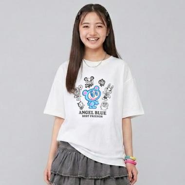 【エンジェルブルー】ナカムラくんリメイク風ルーズTシャツ