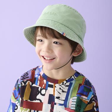 ロゴエンボスデニムバケットハット