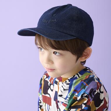 PS HAPPYエンボスデニムキャップ