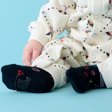 ドゥードゥル柄ベビーソックス