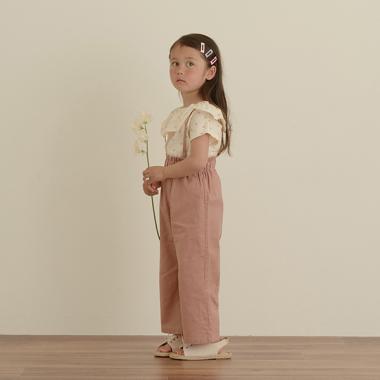 サス付きすっきり見えクロップドパンツ